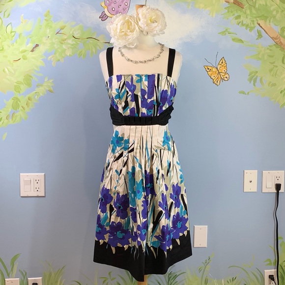 London Times | Dresses | London Times Floral Pleated Dress Women Size ...